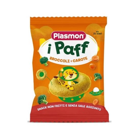 Plasmon Paff Snack Zanahoria Brócoli 12M 15 g