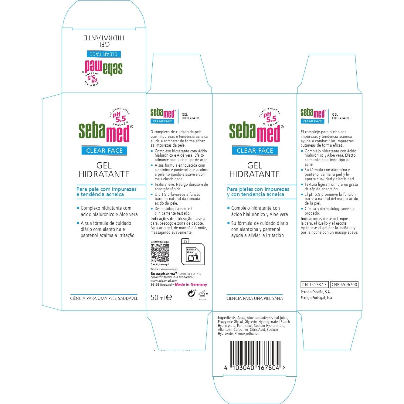 Sebamed Clear Face Gel Hidratante 50ml