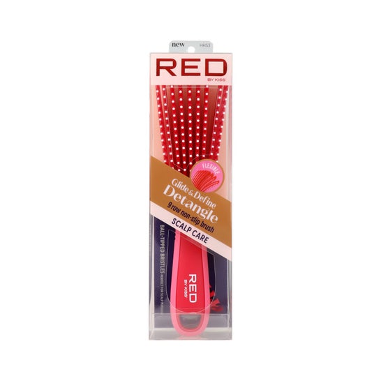 Red By Kiss Glide & Define Detangle Brush Ball Pink 1 ud