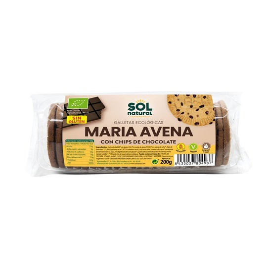 Sol Natural Galletas Maria Avena Chips Chocolate Bio 200g