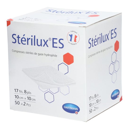 Stérilux Es Compresa Estéril Gasa 10x10 cm 2x50 uds