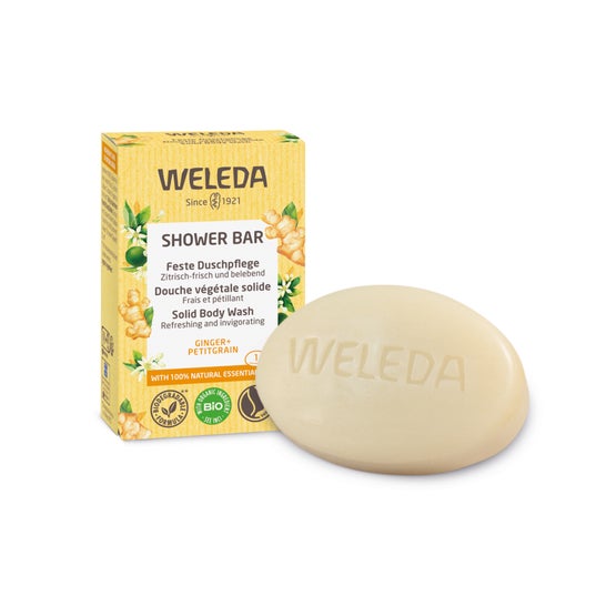 Weleda Jabón de Ducha Sólido Frescor Energizante Jengibre y Petitgrain BIO 75g