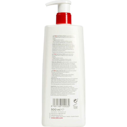 Letifem Gel Íntimo Diario 500ml