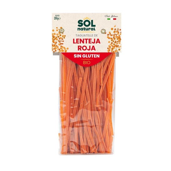 Sol Natural Tagliatelle Lenteja Roja sin Gluten Bio 250g