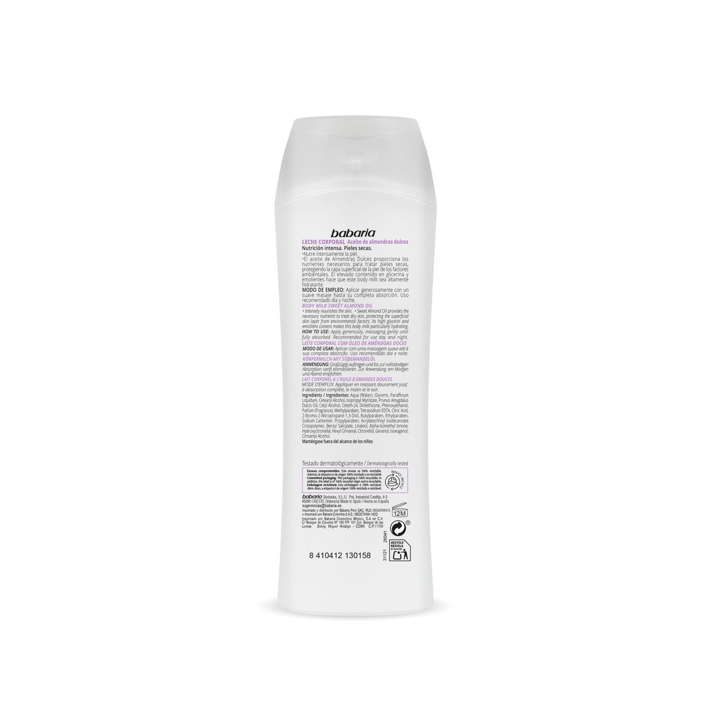 Babaria Almendras Crema Corporal 400ml
