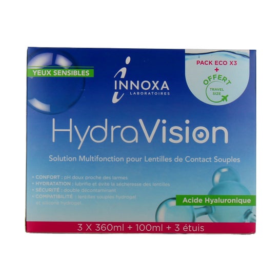 Innoxa Hydra Vision Solución Lentillas 3x360ml + 100ml