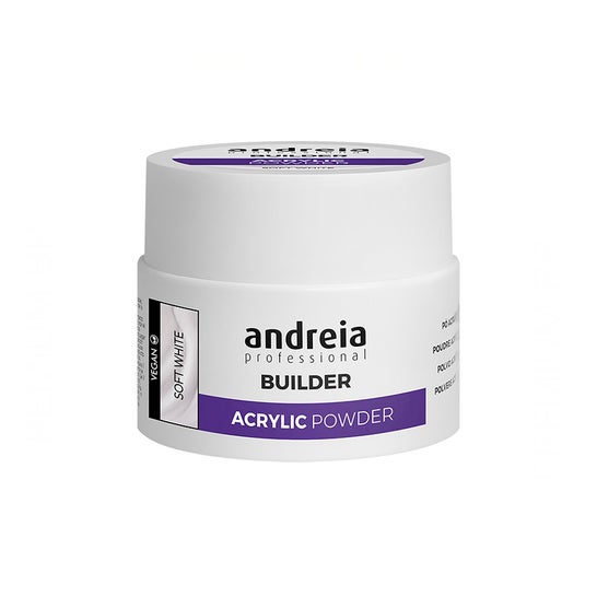 Andreia Professional Polvo Acrílico Construcción Uñas Blan S 35g
