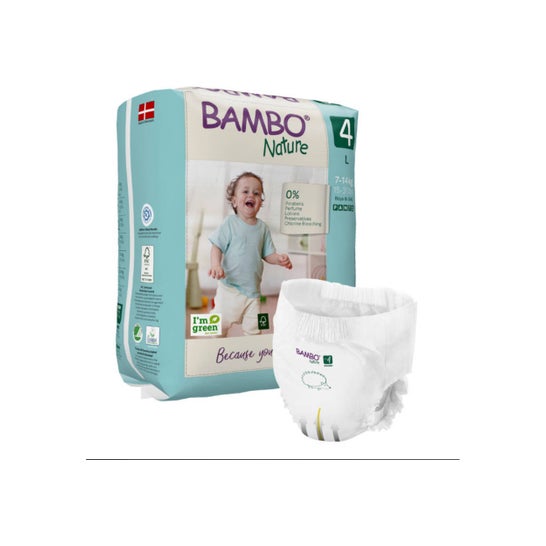 Bambo Nature Pañal Pants Talla 4 7-14Kg 20uds
