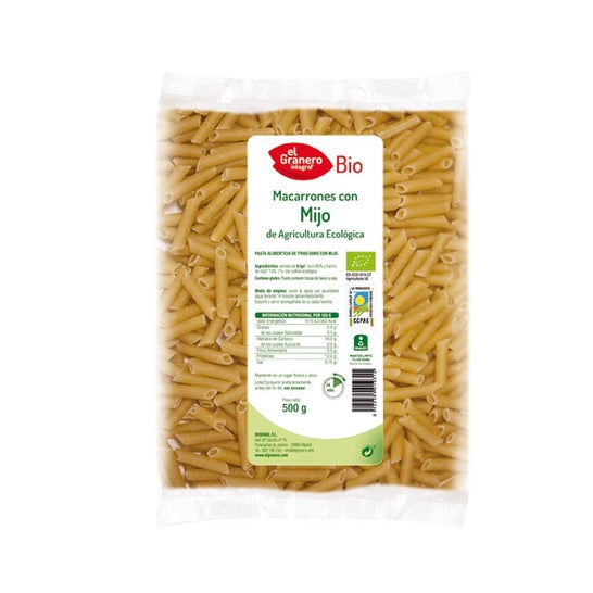 El Granero Integral Macarrones Mijo 500g