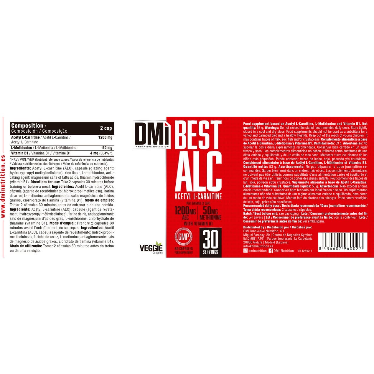 DMI Nutrition Best Alc 60caps