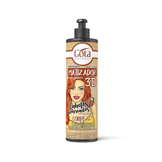 Gota Dourada Acondicionador Matizador 3D Cobre 300ml