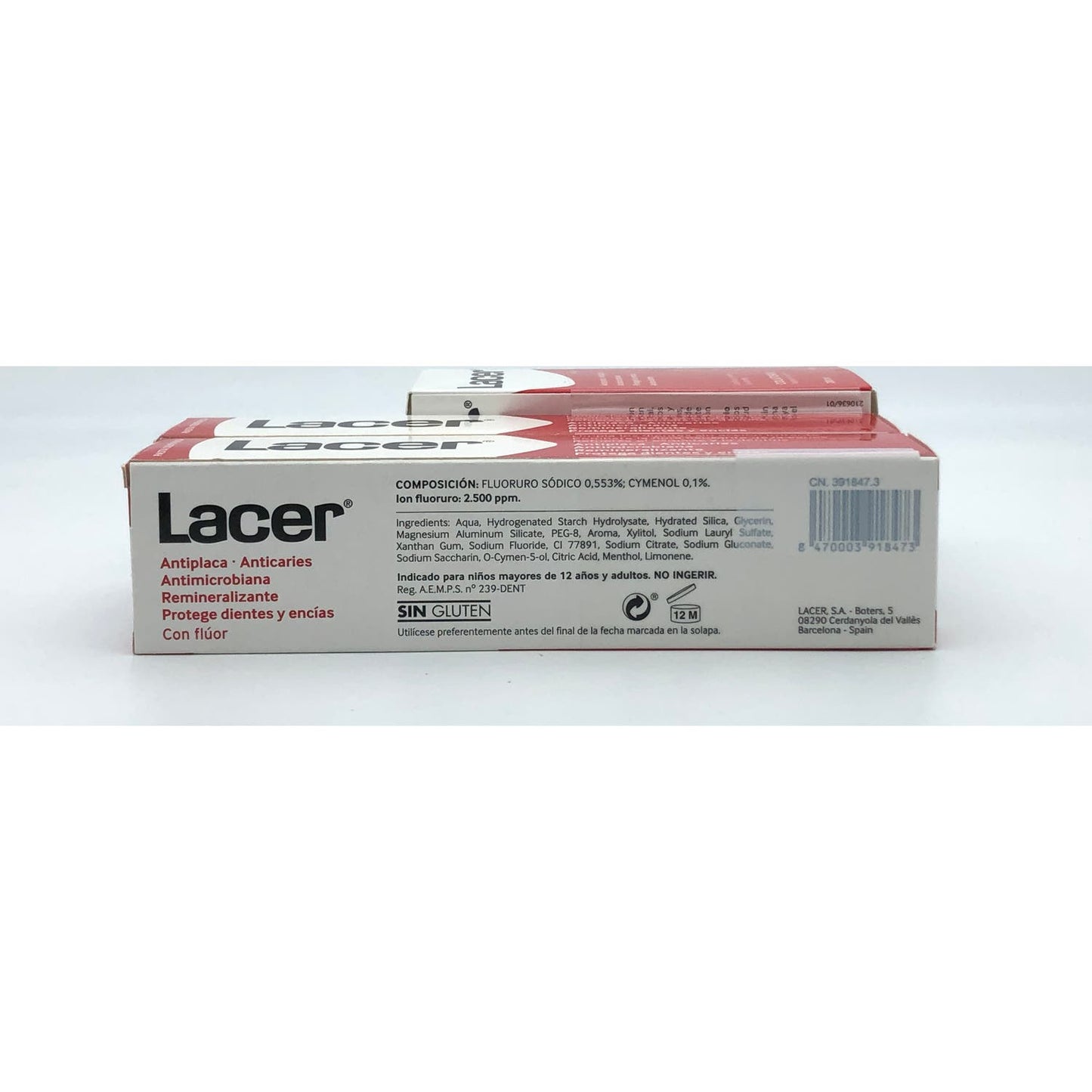 Lacer Pasta Dentífrica 2x125ml + Colutorio 200ml