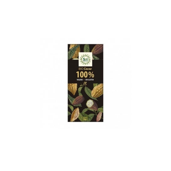 Solnatural Choco Cacao Puro 100% Bio sin Gluten 70g