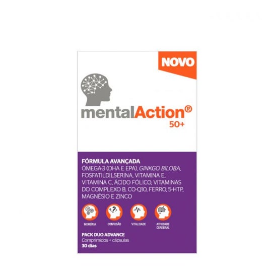 MentalAction® 50+ Comprimidos + Cápsulas 30días