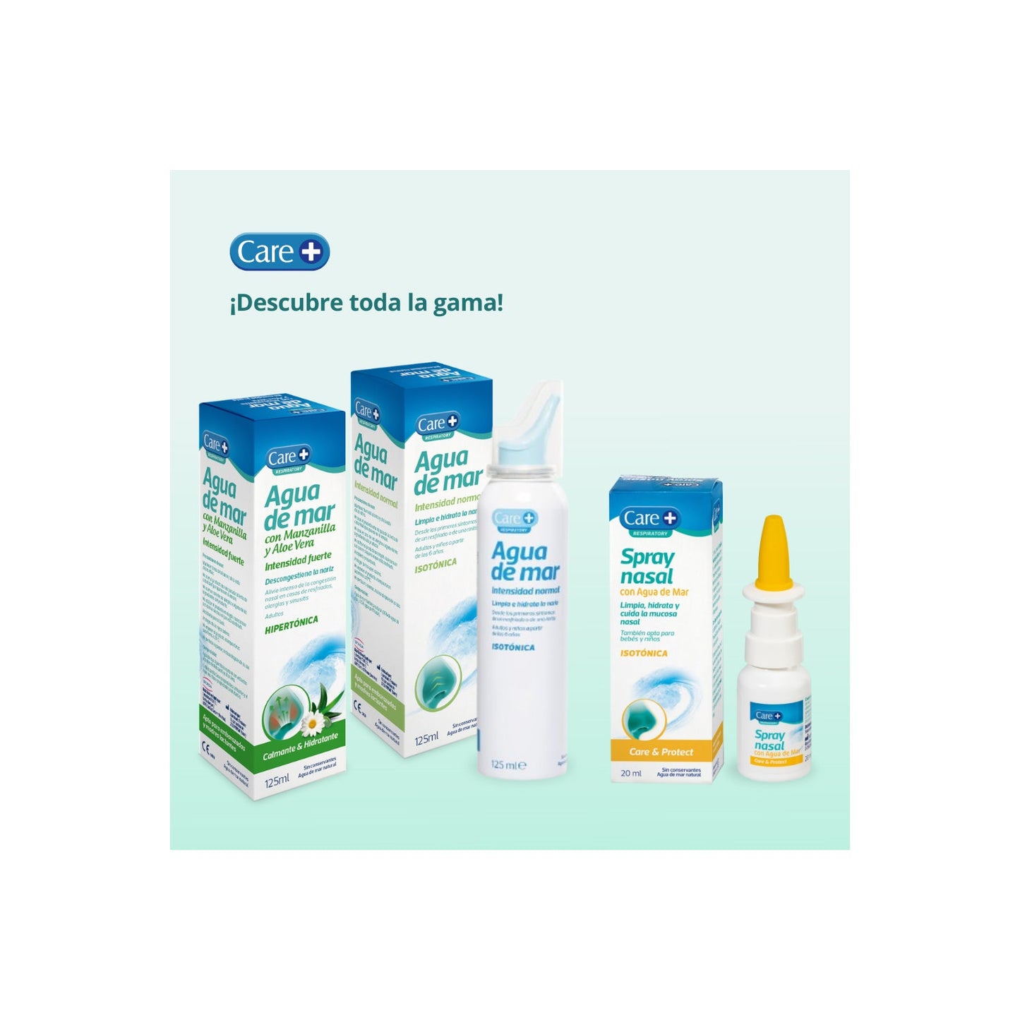 Care+ Agua De Mar Intensidad Fuerte Hipertónica 125ml