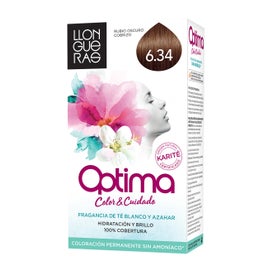 Llongueras Optima Tinte de Cabello N6.34 Rubio Profundo 1 ud