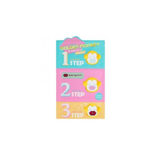 Holika Holika Golden Monkey Glamour Kit Labial 3 Pasos 2g