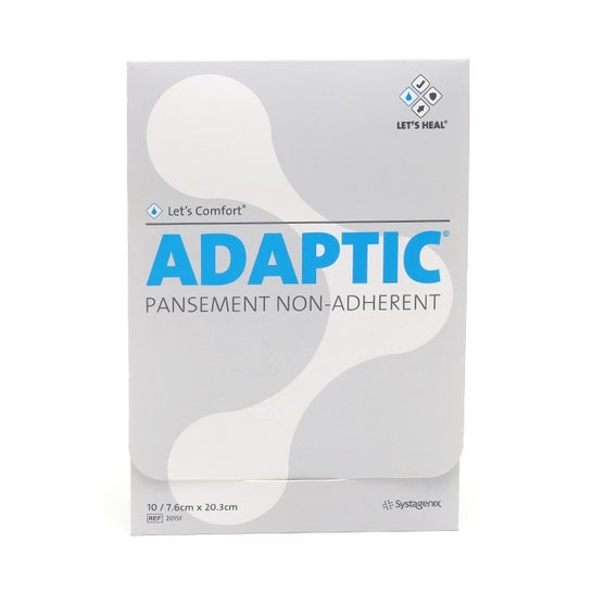 Adaptic Apósito No Adhesivo 7,6x20,3cm 10uds