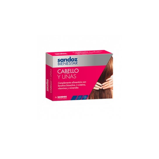 Sandoz Bienestar cabello y uñas 30cáps