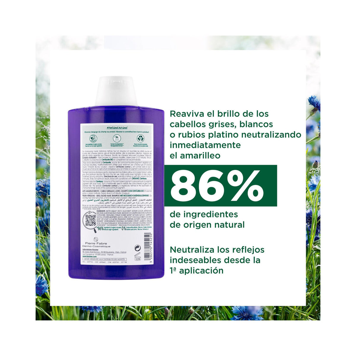 Klorane Champú a la Centaurea BIO 400ml