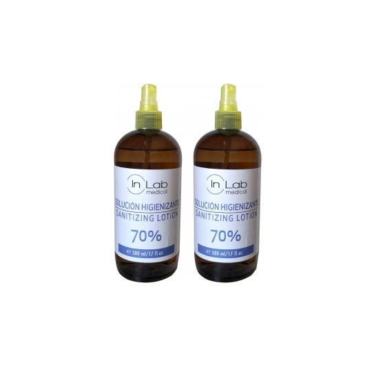InLab Medical® solución higienizante 500 ml (2 uds.)