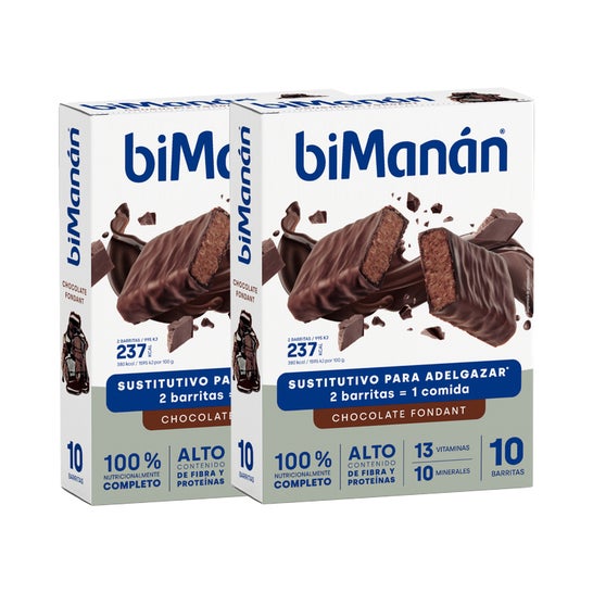 Bimanán BeSlim Chocolate Fondant Duplo 10+10uds