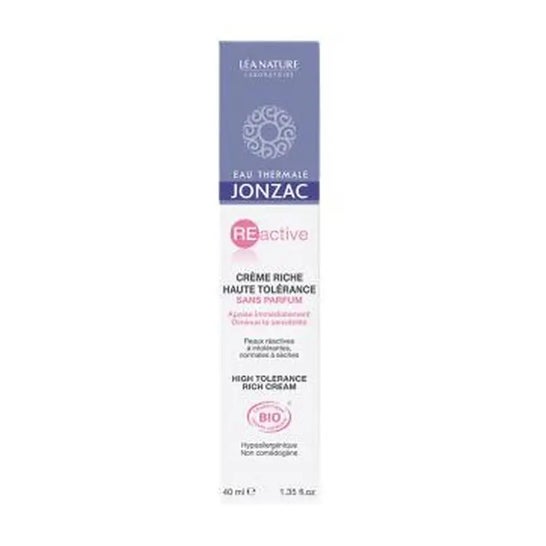 Jonzac Reactive Control Crema Rica Calmante Bio 40ml