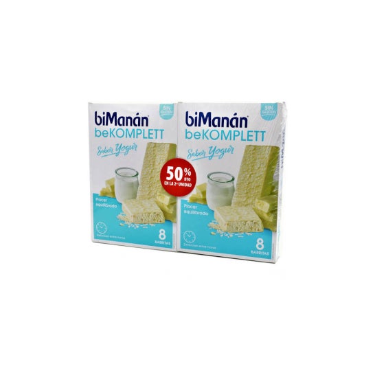 Bimanan Be Komplett Duplo Sabor Yogur 2x8 Barritas