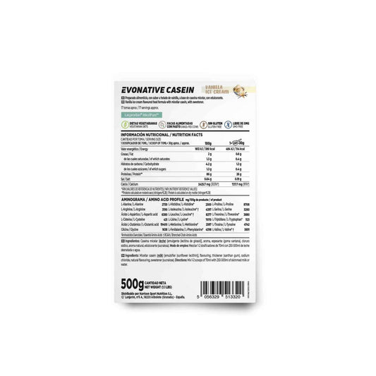 HSN Evonative Casein Lacprodan® Micelpure™ Helado de Vainilla 500g
