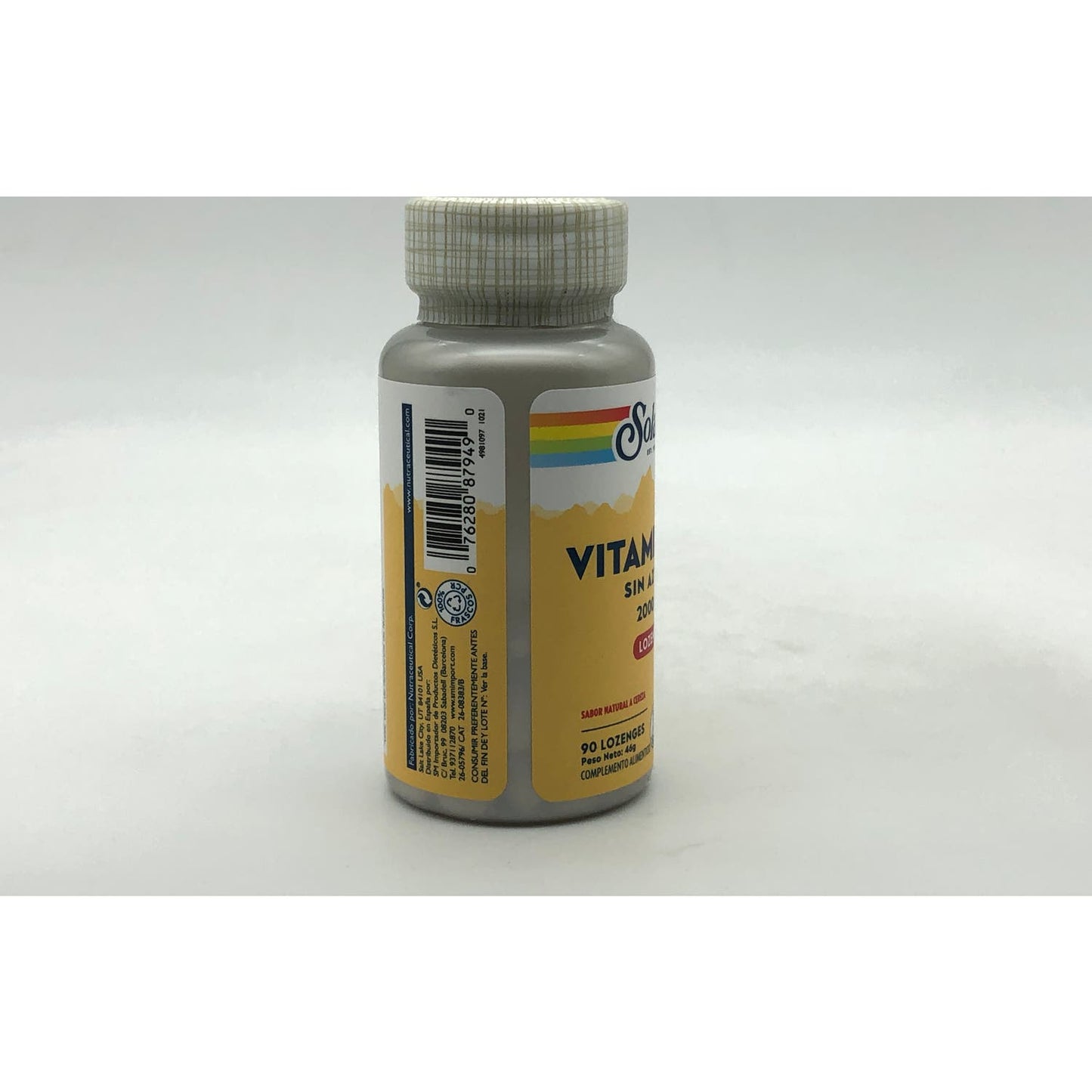 Solaray Vitamin B12 Sin Azúcar 2000mcg 90comp
