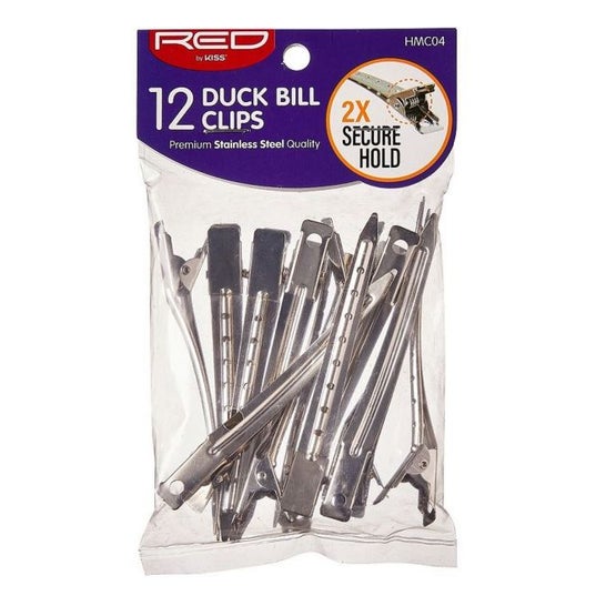Red By Kiss Duck Bill Clips 12 uds
