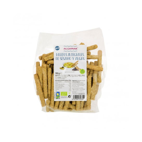 Algamar Palitos de Sesamo y Algas Bio 150g