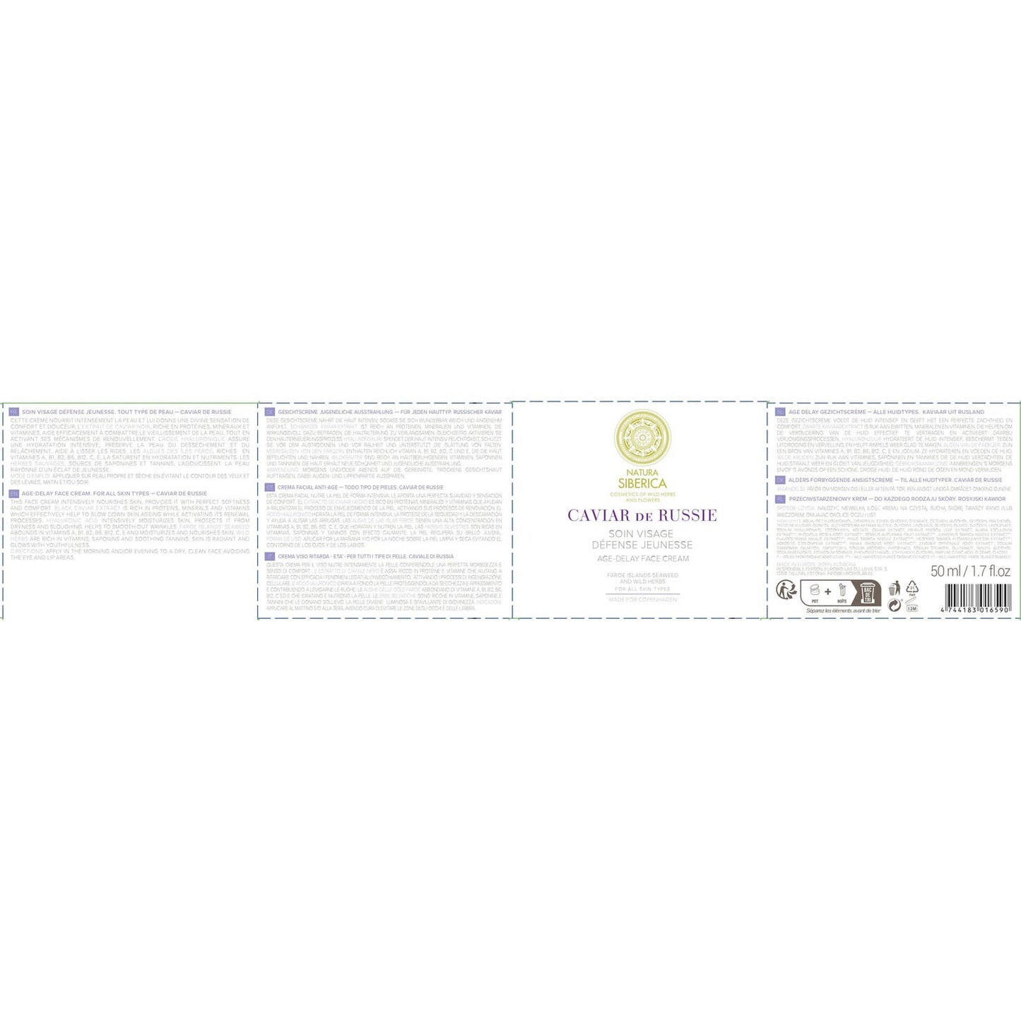 Natura Siberica Crema facial anti-age caviar de rusia 50 ml
