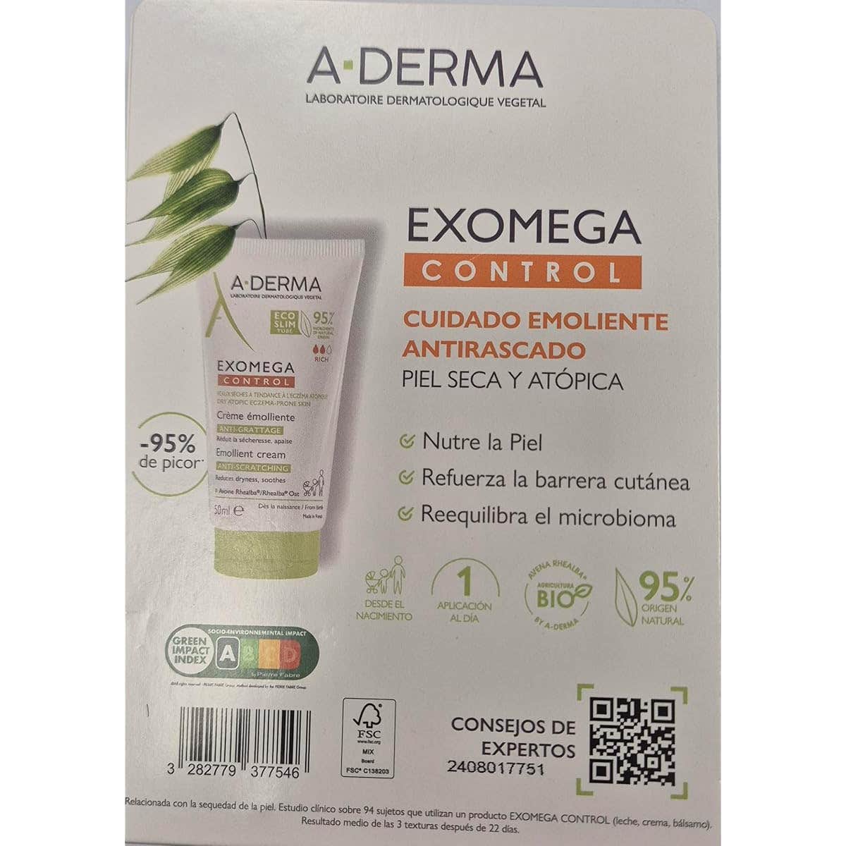 A-Derma Pack Exomega Crema 2x50ml