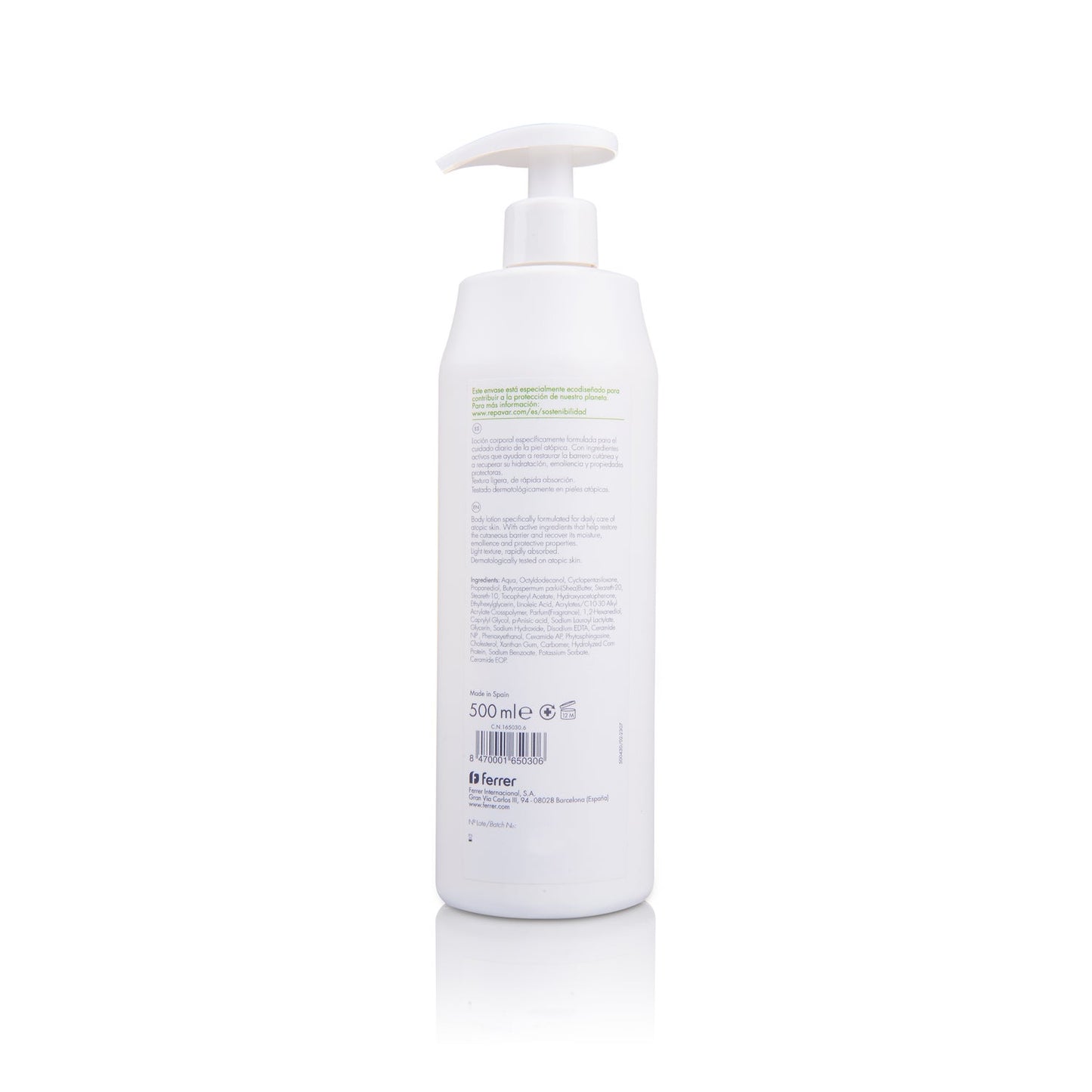 Repavar Atopic Piel Loción Corporal 500ml