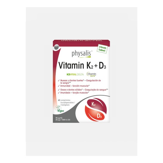 Physalis Vitamin K2 + D3 Bio Vegan 60caps