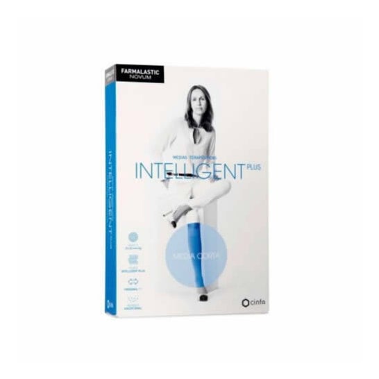 Farmalastic Novum Media Corta Intelligent Plus Comp.Normal Marino T-5