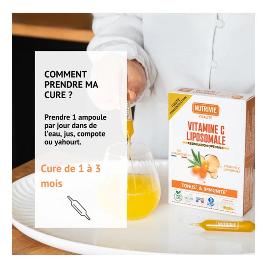 Nutrivie Ampollas Vitamina C Liposomal 20x15 ml