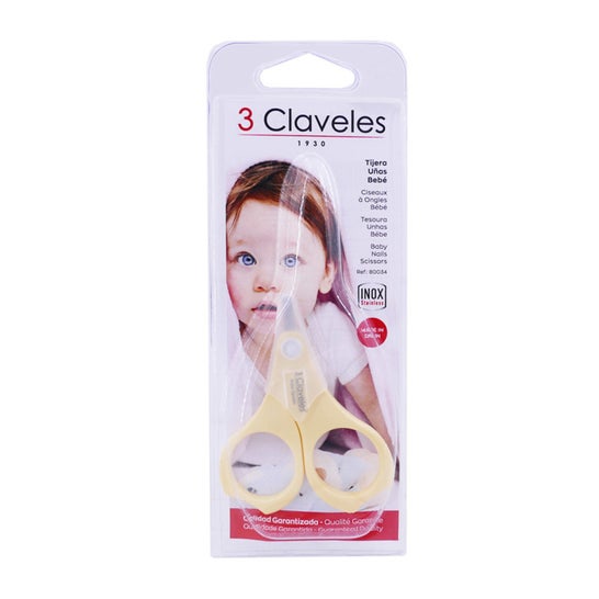 3 Claveles tijera bebé Safety 7,5cm 1ud