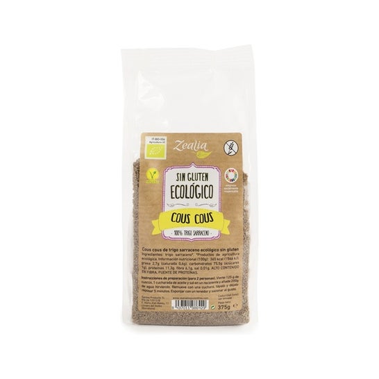 Zealia Cous Cous de Trigo Sarraceno Bio sin Gluten 375g