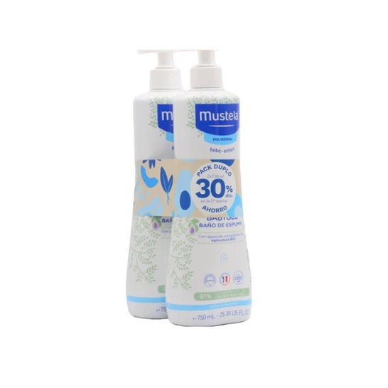 Mustela BabyGel Baño de Espuma 2x750ml