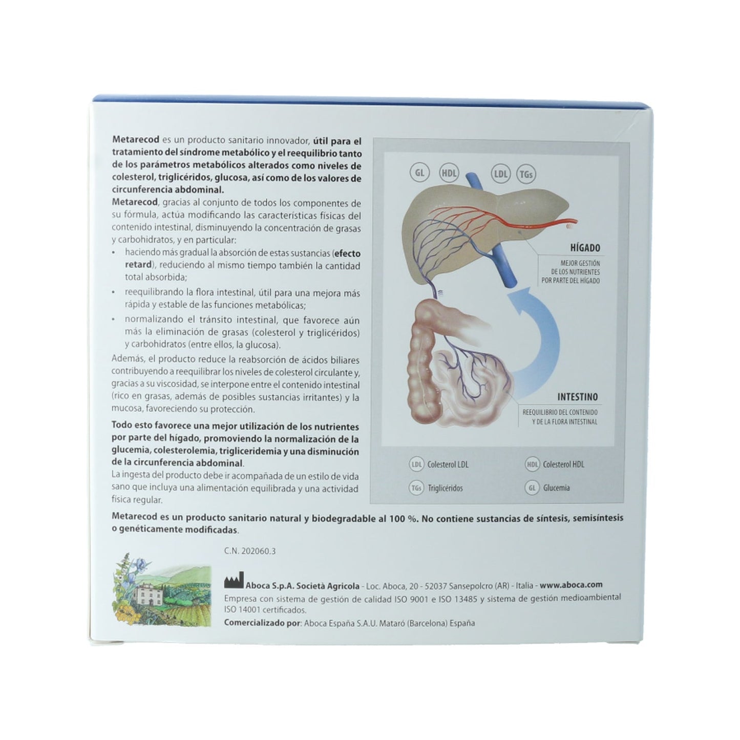 Aboca Metarecod 40 sobres