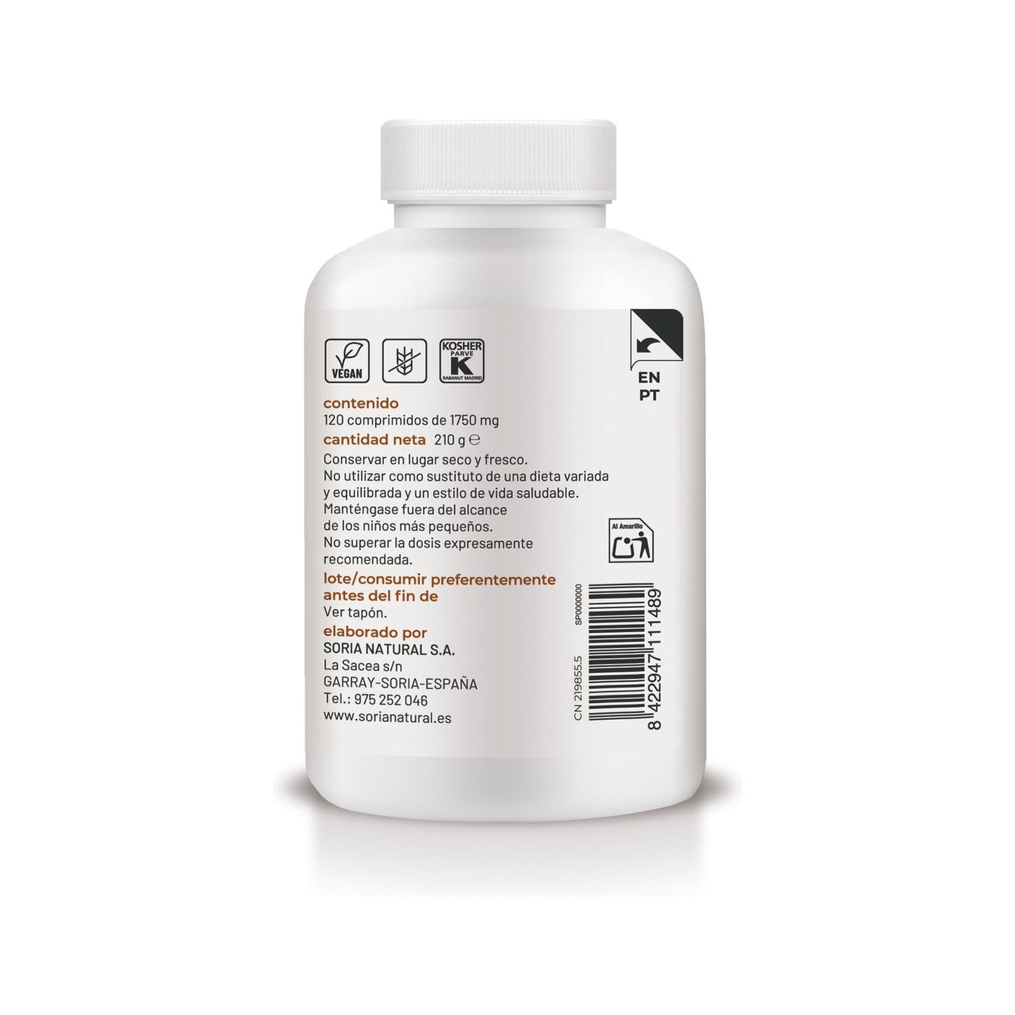 Soria Natural Magnesio + Vitamina B6 120comp
