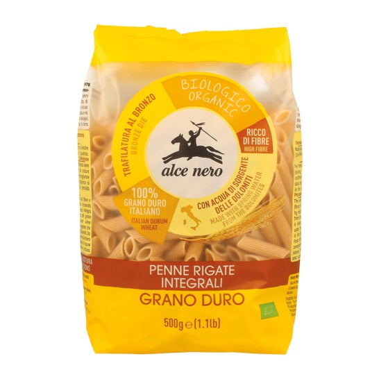 Alce Nero Penne Trigo Integral Orgânico Integral 500 g