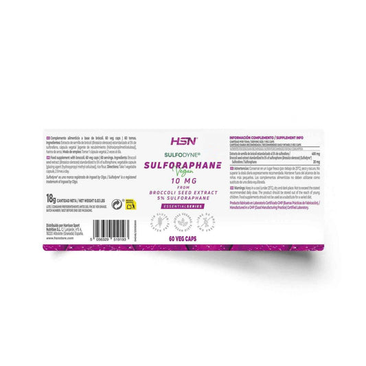 HSN Sulforafano de Brócoli 10mg Sulfodyne® 200mg 60vcaps