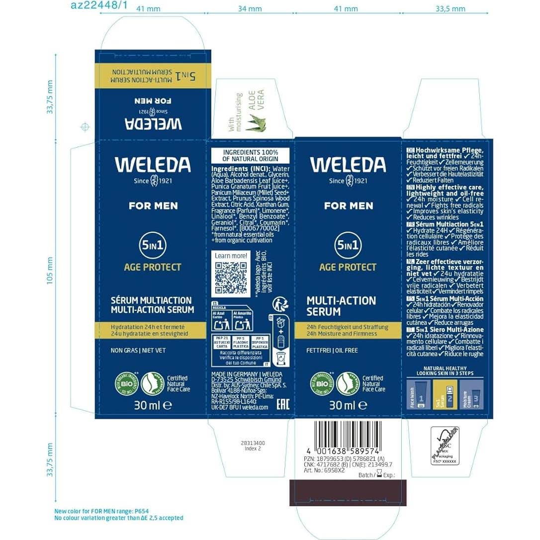 Weleda for Men Sérum Multiacción 5 en 1 30ml