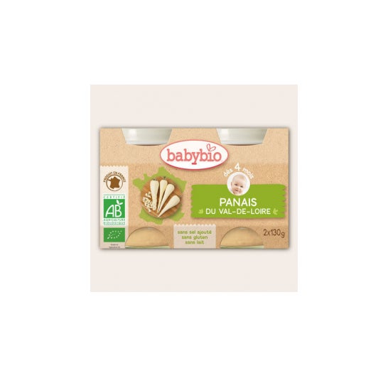 Babybio Organic Parsnip Jars in 4 Months 2x130g