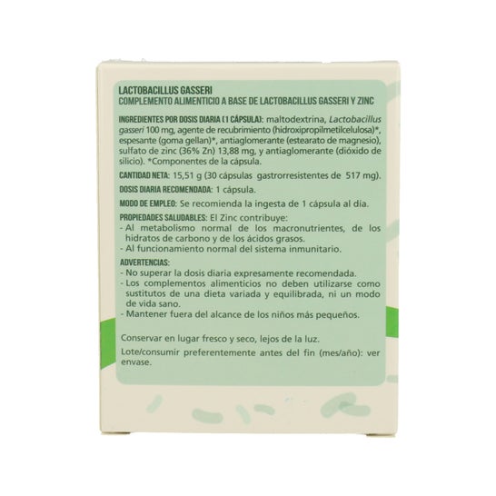Naturlider Lactobacillus Gasseri 30 caps Vegetales