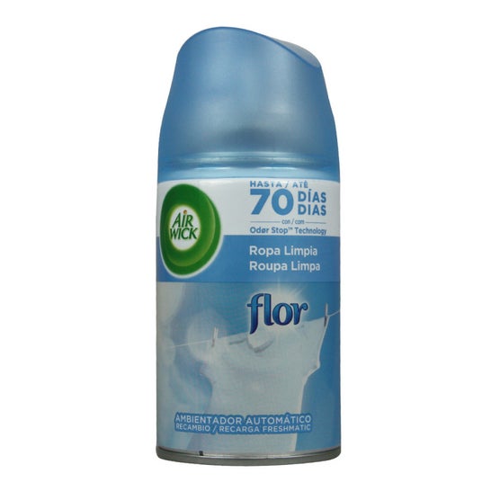 Air Wick Ambientador Automático Ropa Limpia Flor Spray 250ml