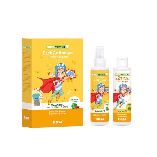 Nosa Pack Antipiojos Loción + Champú + Peine 1 ud